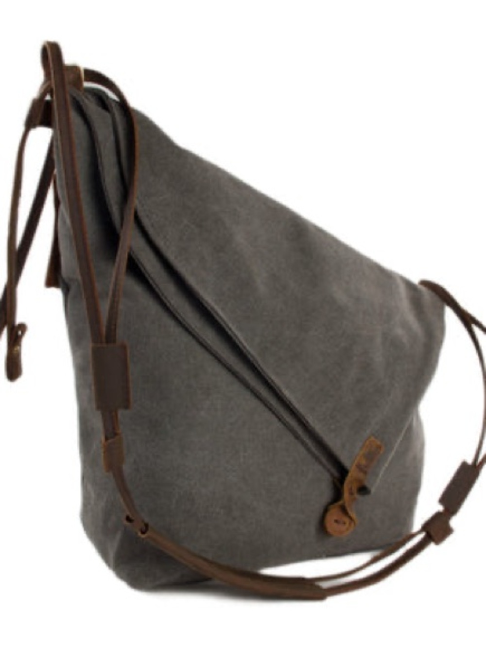Waxed Canvas Messenger Bag Crossbody Bag Shoulder Bag Satchel Bag‎